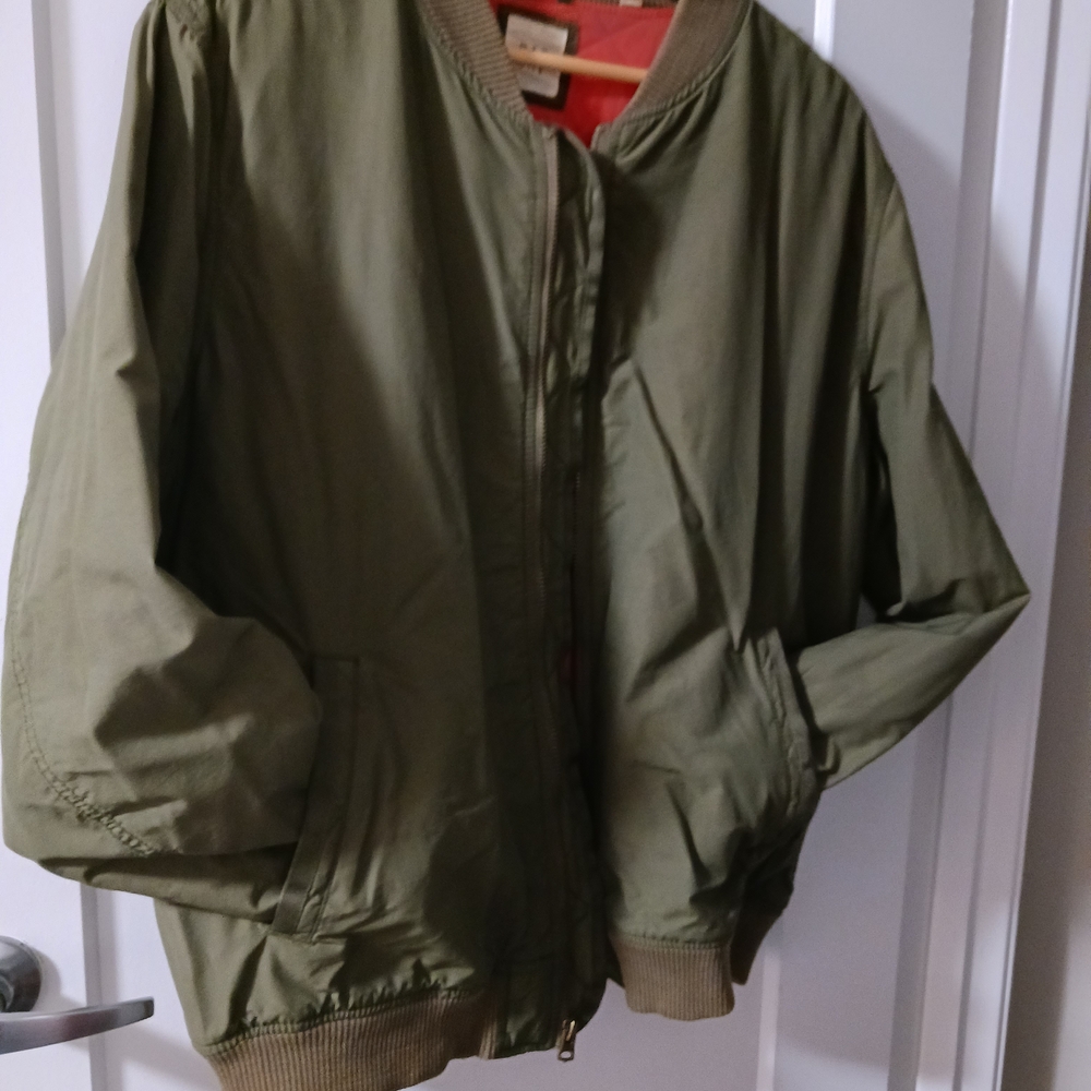 GAP Olive Green and Red Jacket